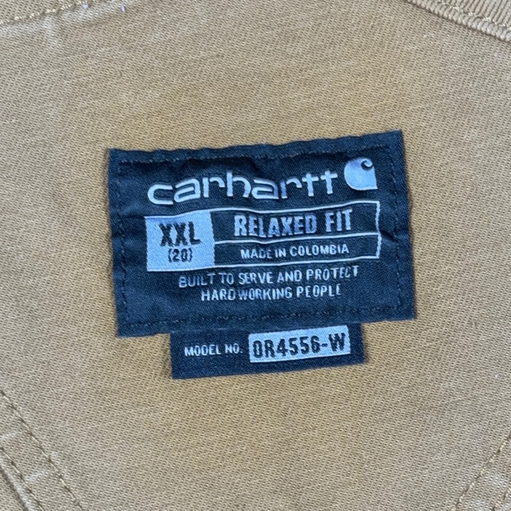 Carhartt Mens XXL Brown Rugged Flex Relaxed Fit Bib Overalls 104556-211 OR4556-W - Picture 7 of 9